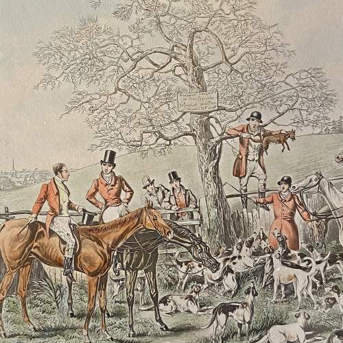 H Aiken Coloured Hunting Engraving The Death image-3