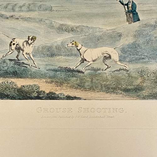 Grouse Shooting Engraving by Alken and Pollard image-3