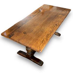 Mid 20th Century Oak Refectory Table