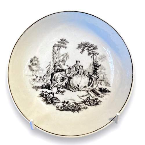 18th Century Georgian Worcester Saucer image-1