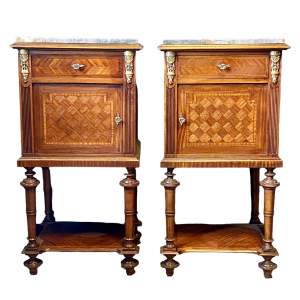 Pair of Late 19th Century French Bedside Cabinets