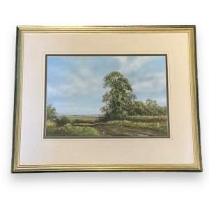 20th Century  Watercolour Landscape by Peter Robinson