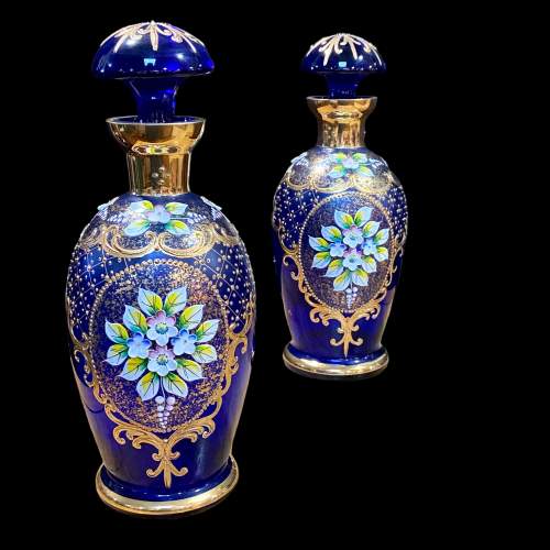 Pair of 19th Century Late Victorian Murano Decanters image-4