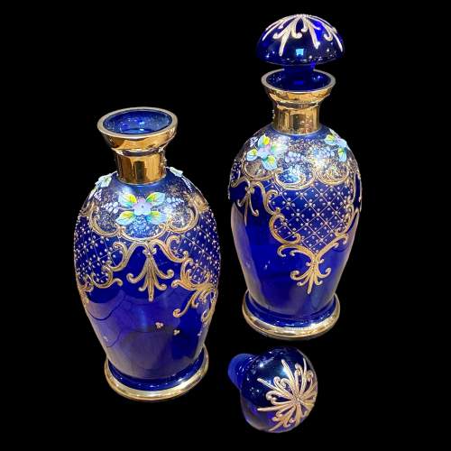 Pair of 19th Century Late Victorian Murano Decanters image-5