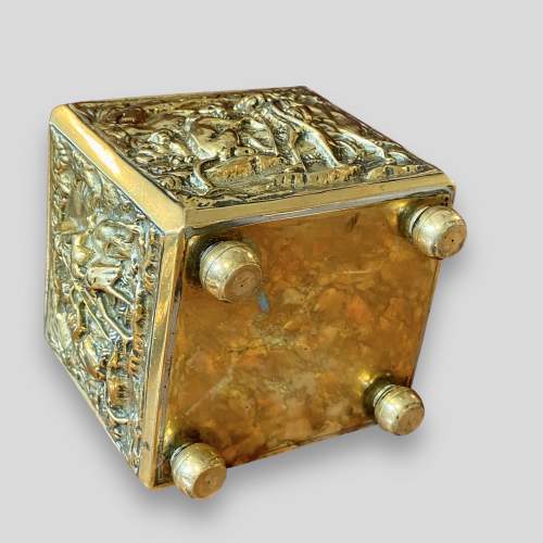 19th Century Brass Tea Caddy image-6