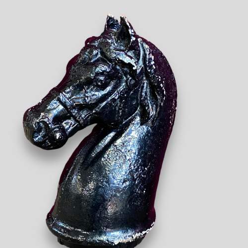 Victorian Cast Iron Horse Head Finial image-3