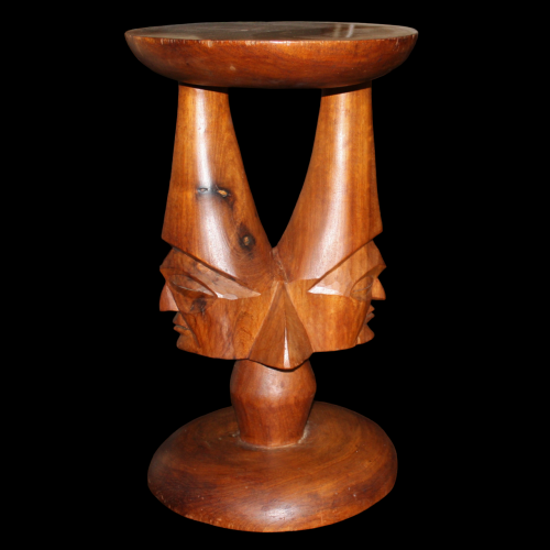 Ethnographica Unique African Tonga Wood Stool image-1