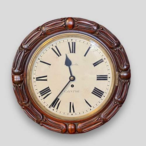 19th Century Eight Day Fusee Dial Clock image-1