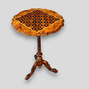 Victorian Period Inlaid Wine Table