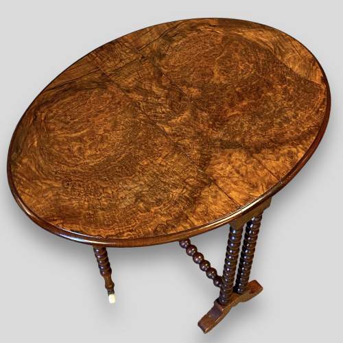 Victorian Burr Walnut Sutherland Table image-3
