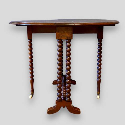 Victorian Burr Walnut Sutherland Table image-4