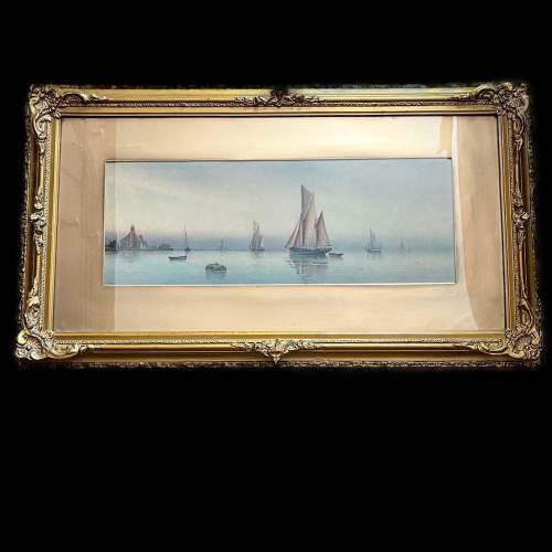 Circa 1900-1930: A Pair of Garman Morris Watercolours of Sailing Ships image-3