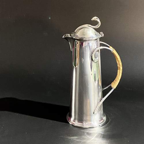 Art Nouveau Silver Plated Coffee Pot image-2