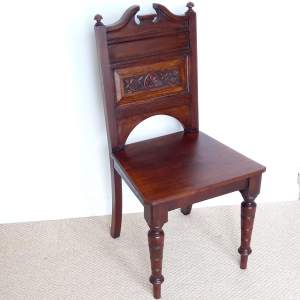 Victorian Walnut Hall Chair