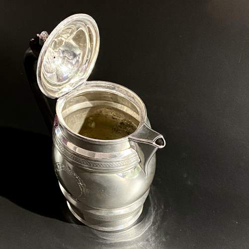 Silver Georgian Coffee Pot and Burner image-4