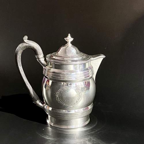 Silver Georgian Coffee Pot and Burner image-3