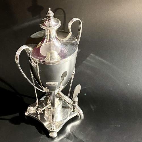 Irish Solid Silver Samovar Urn and Burner image-3