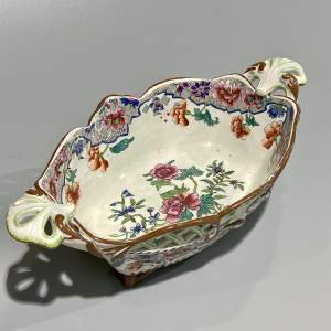 Georgian Spode Creamware Chestnut Basket