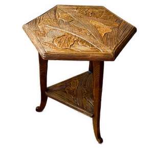 A  Japanese Hand Carved Occasional Table