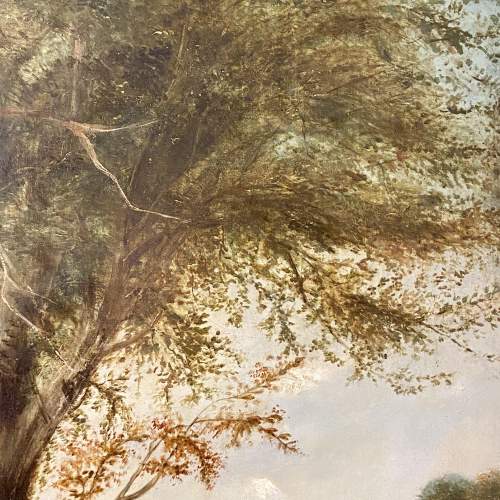 Large 19th Century Landscape Painting image-4