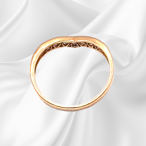 Gold Diamond  Wishbone Ring image-5