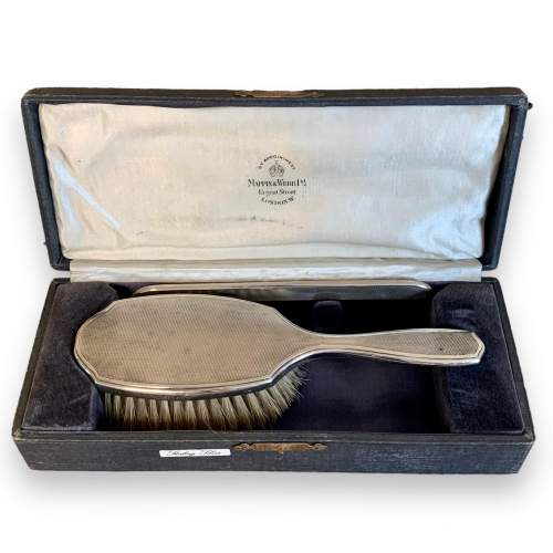 Mappin & Webb Hallmarked Silver Brush and Comb Set image-1