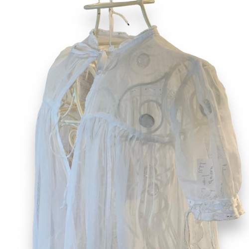 Vintage Cotton Christening Robe image-4
