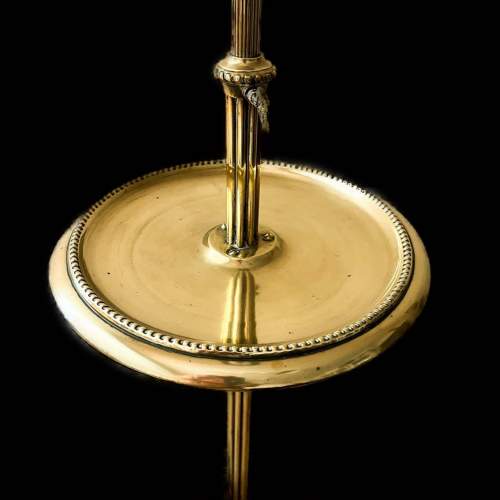 A 19th Century Expandable Standard Solid Brass Lamp image-4