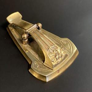 Art Nouveau Brass Letter Clip