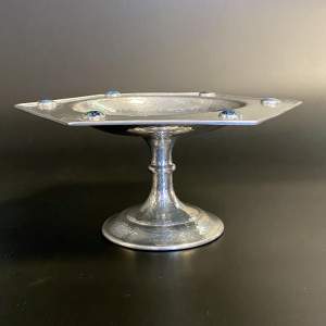 Ashberry Pewter Hexagonal Tazza with Six Cabochons