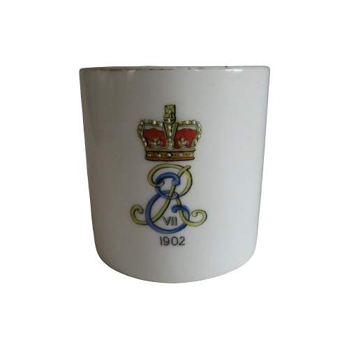 Rare 1902 Edward VII Lithophane Commemorative Mug image-2