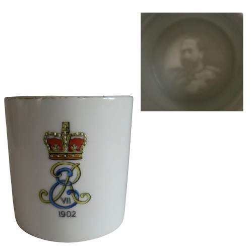 Rare 1902 Edward VII Lithophane Commemorative Mug image-6