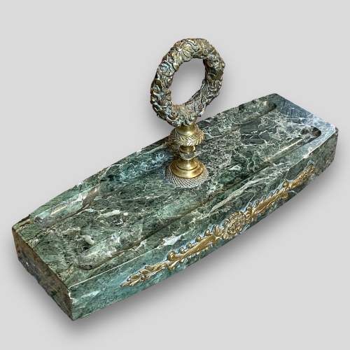 French Marble and Brass Desk Set image-4