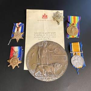 WW1 Medals and Plaque