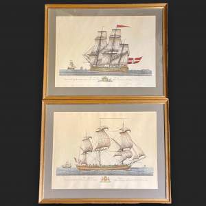 Pair of Coloured Engravings by Ferdinand Fambrini