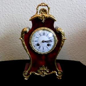 French Tortoiseshell Clock Circa 1880 Japy Freres