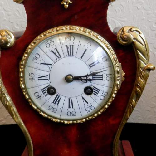 French Tortoiseshell Clock Circa 1880 Japy Freres image-2