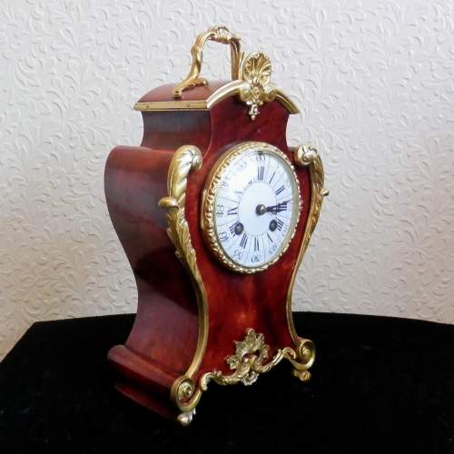 French Tortoiseshell Clock Circa 1880 Japy Freres image-4