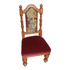 Edwardian Childs Satinwood Throne Type Chair