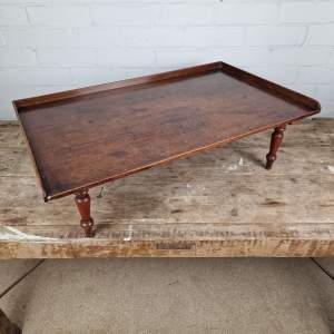 Victorian Wooden Mahogany Bed Serving Tray Table