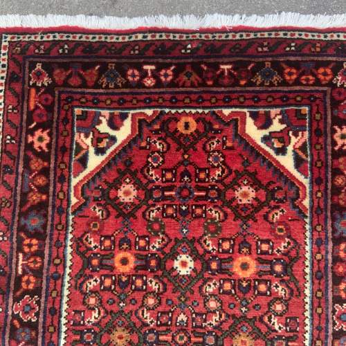 Hand Knotted Persian Runner Hosseinbad Repeating Floral Design image-3