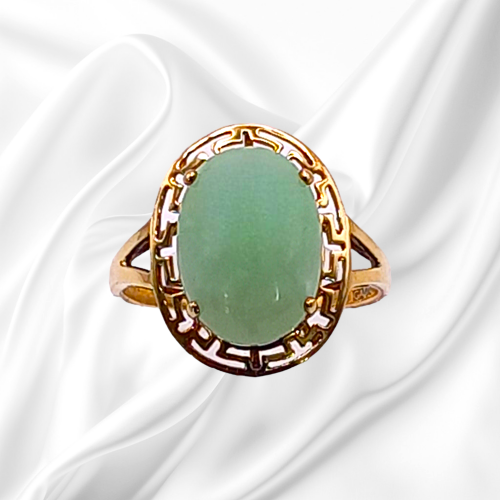 Gold Jade Ring image-2