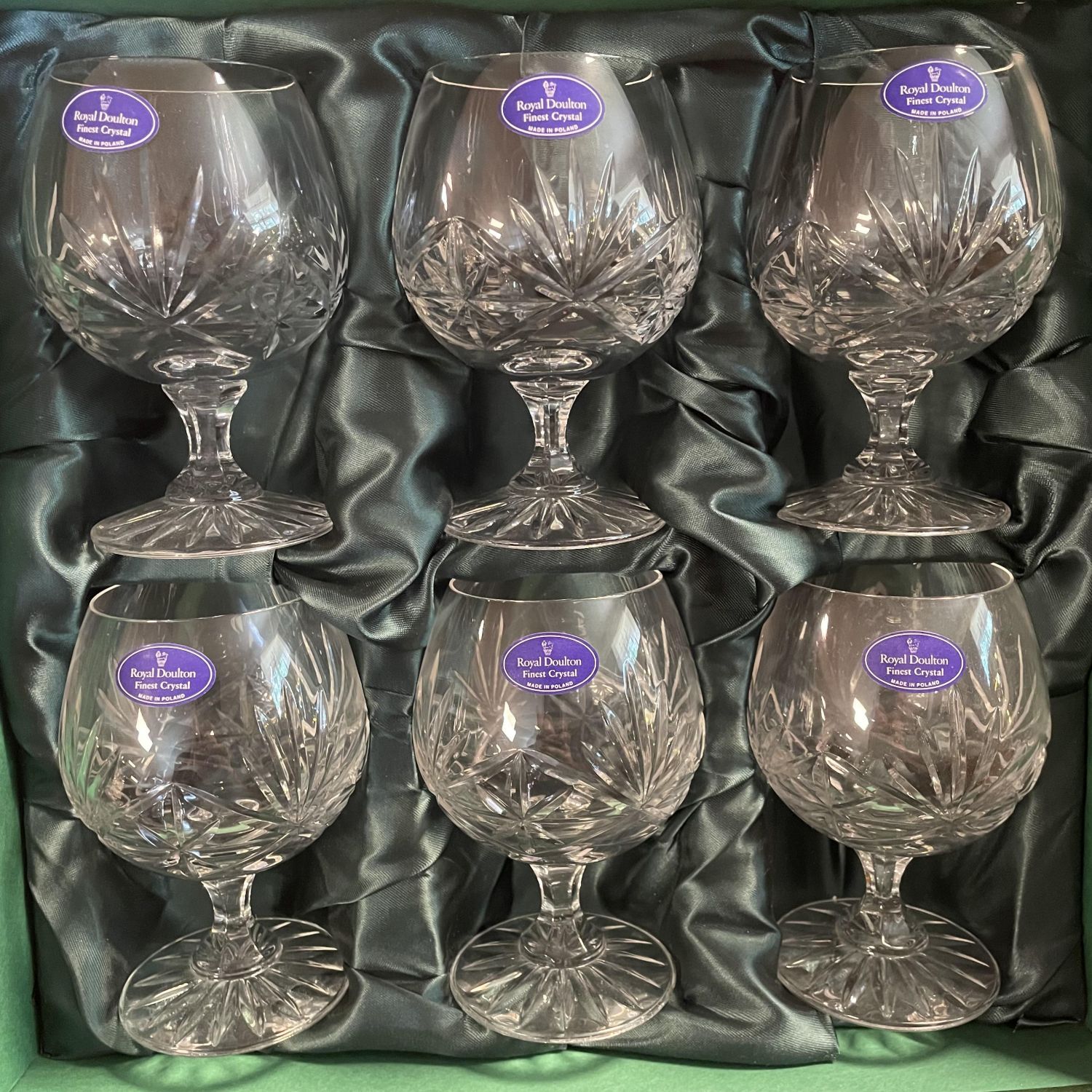 Royal Doulton Brandy Glasses - Antique Glass - Hemswell Antique