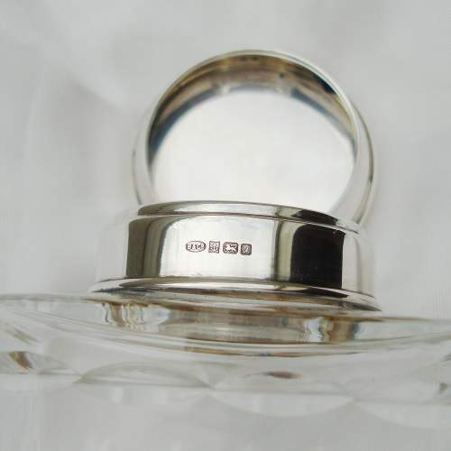 Silver Top Glass Inkwell image-5