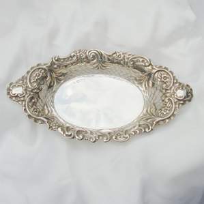 Victorian Oval Silver Dish