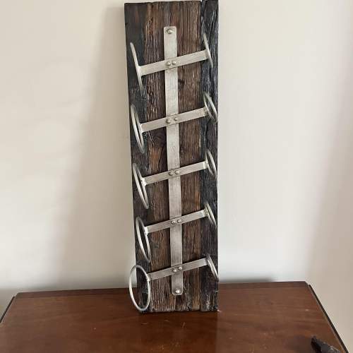 A Good Quality Heavy Salvage Wood Red Wine Rack image-1