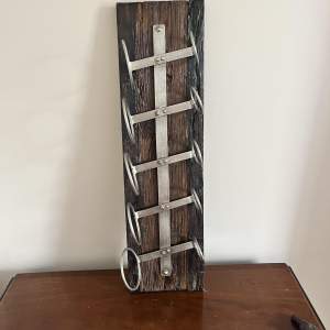 A Good Quality Heavy Salvage Wood Red Wine Rack