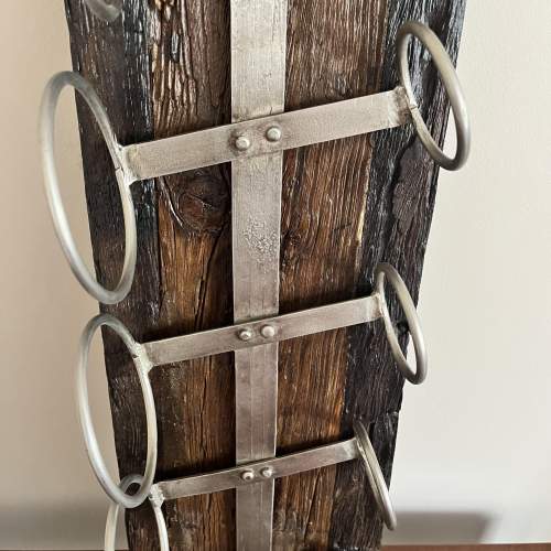 A Good Quality Heavy Salvage Wood Red Wine Rack image-2