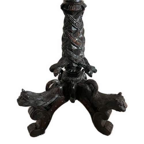 A 19th Century Extensively Carved Anglo Indian Hardwood Table image-5