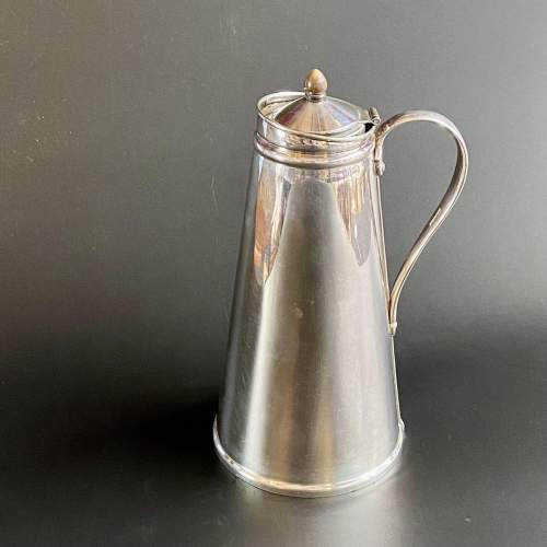 Arts and Crafts Silver Plated Hot Water Jug by WAS Benson image-1